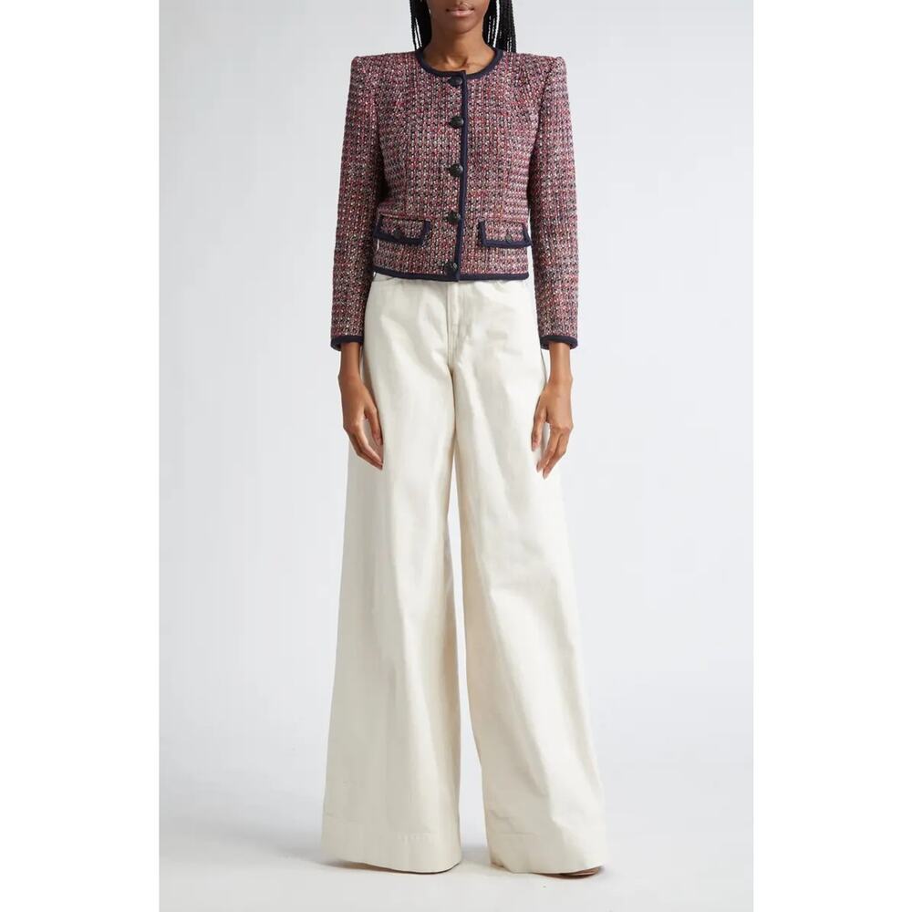 VERONICA BEARD Ceres Metallic Cotton Blend Tweed Jacket - Picture 6 of 11